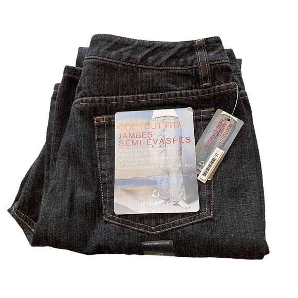 Liz Claiborne Dark Wash Bootcut Jeans - Picture 13 of 13